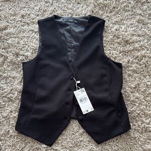 Mango Black Vest